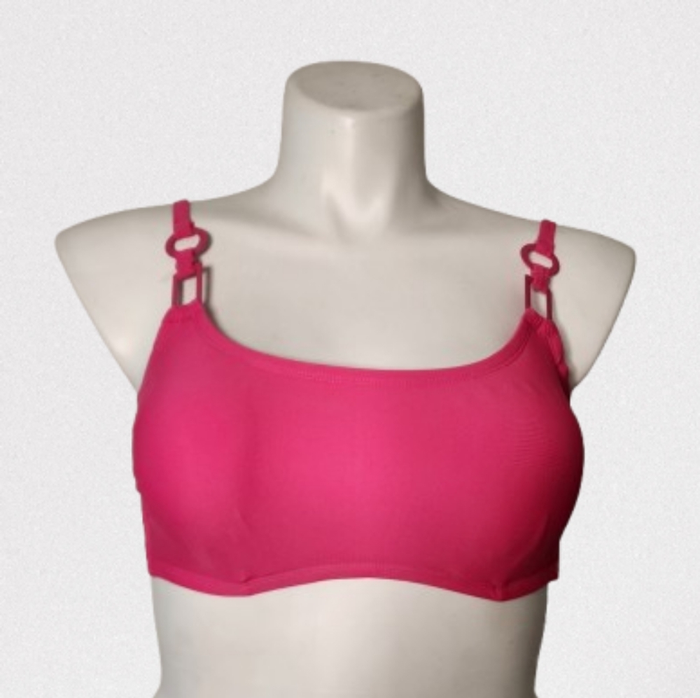 Shade & Shore Bikini Top Womens 36C Hot Pink Underwire NEW